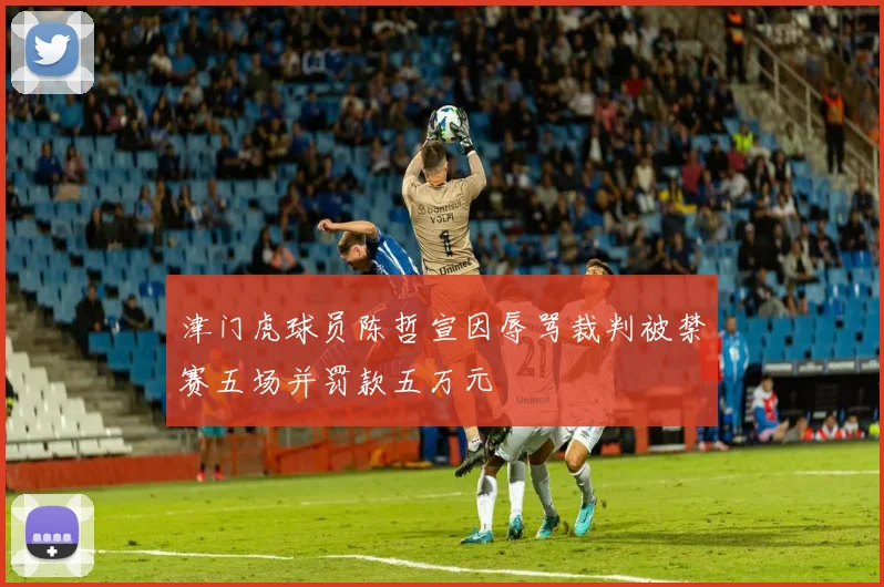 津门虎球员陈哲宣因辱骂裁判被禁赛五场并罚款五万元