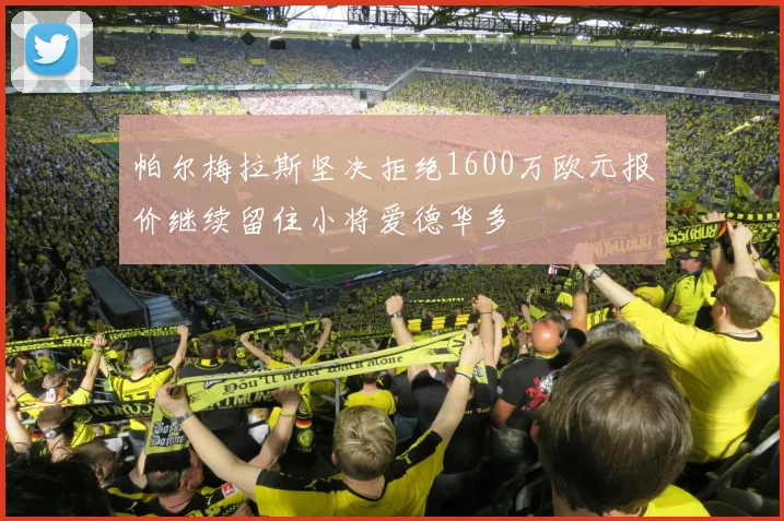 帕尔梅拉斯坚决拒绝1600万欧元报价继续留住小将爱德华多